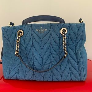 Kate Spade Briar Lane quilted Denim Bag
